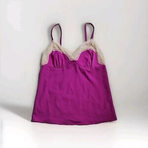 Rodarte for Target Women's Fushia/Pink Lace Camisole y2k fairy Medium